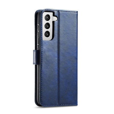 Magnet Case Elegant Case Cover Flip Cover Samsung Galaxy S22 + (S22 Plus) Blue — Hurtel