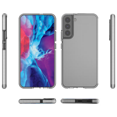 Spring Case Cover Gel Cover with Color Frame for Samsung Galaxy S22 + (S22 Plus) Dark Blue — Hurtel