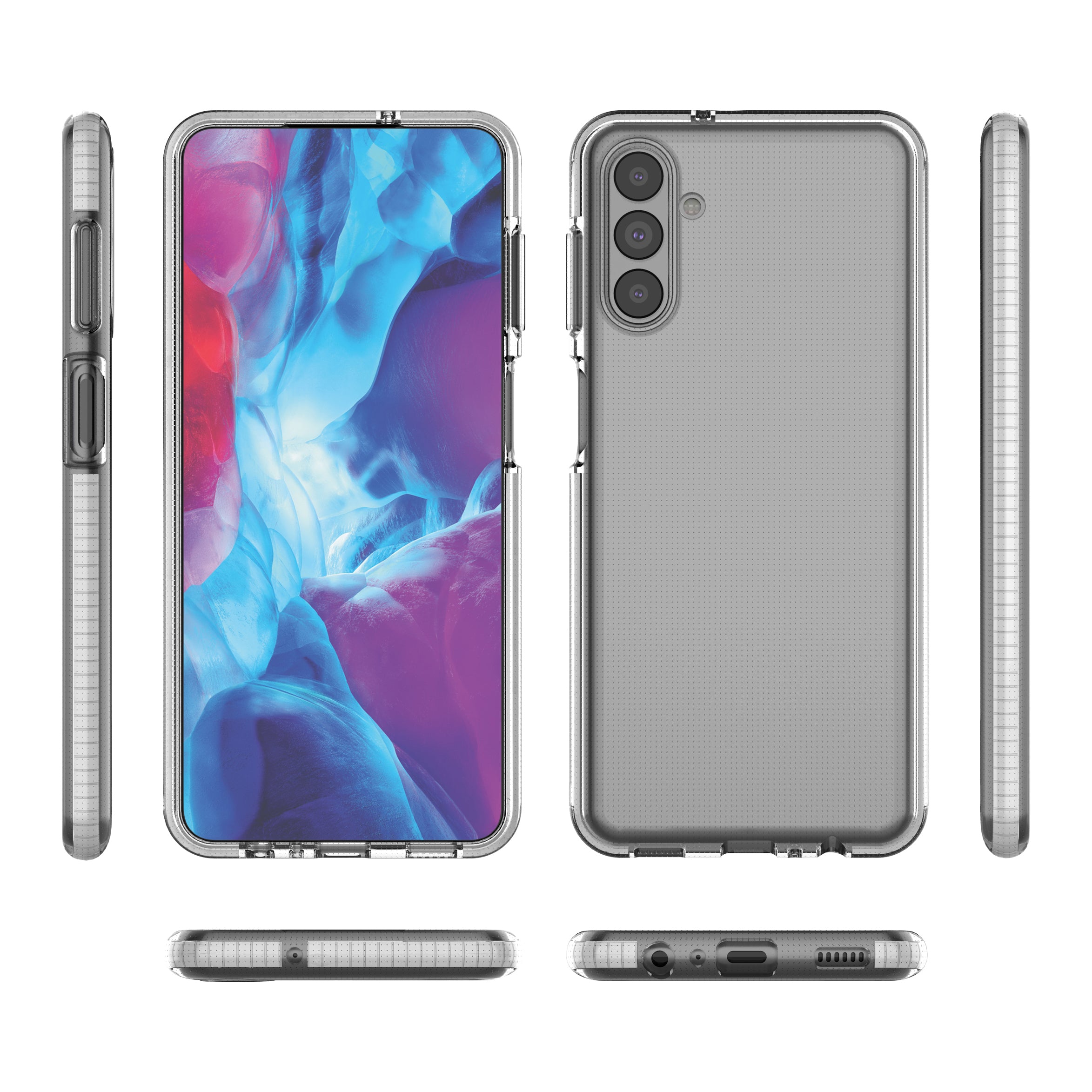 Spring Case cover gel cover with colored frame for Samsung Galaxy A13 5G black — Hurtel