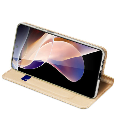 Dux Ducis Skin Pro Holster Case Cover Flip Poco M4 Pro 5G gold