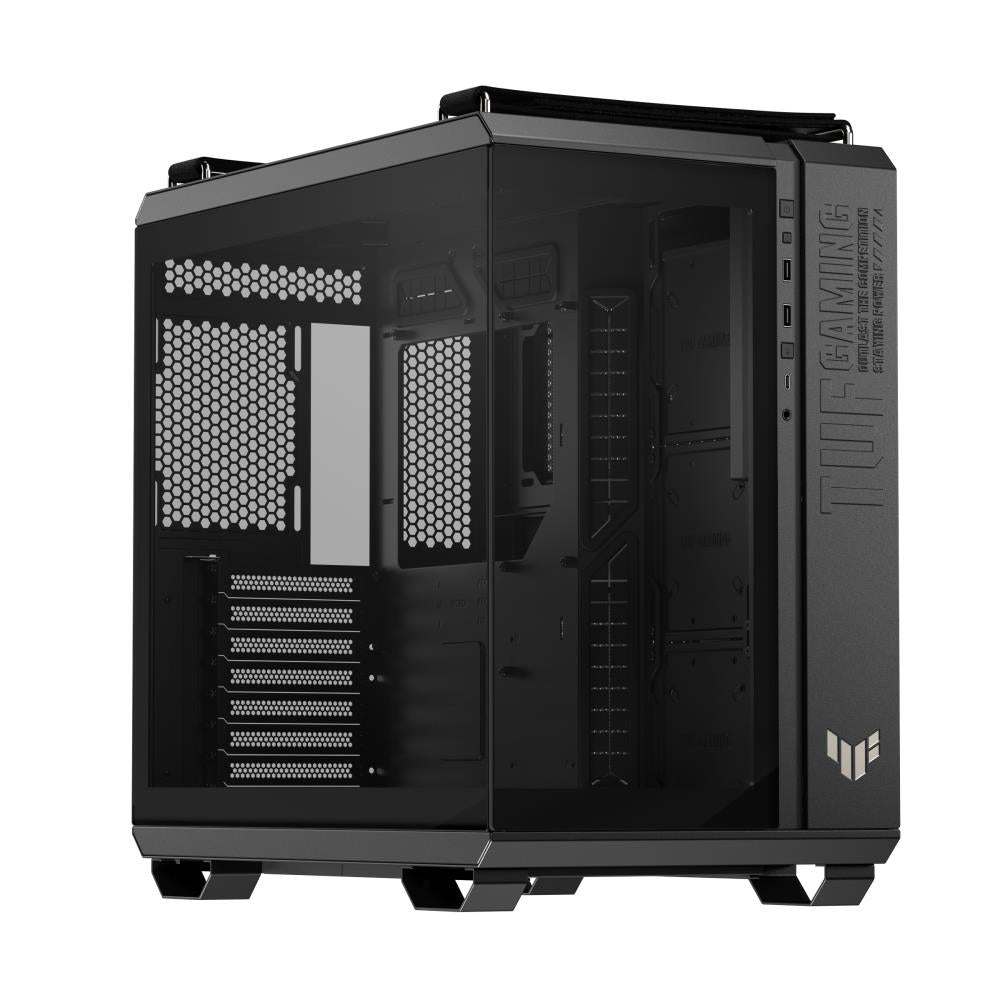 Case ASUS TUF Gaming GT502 Horizon MidiTower Case product features Transparent panel Not included ATX MicroATX MiniITX Colour Black TUFGAMINGGT502HORIZON