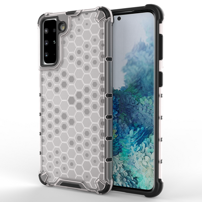 Honeycomb case armored cover with a gel frame for Samsung Galaxy S22 + (S22 Plus) transparent — Hurtel