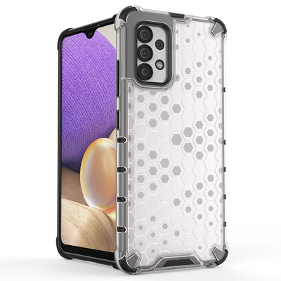 Honeycomb case armored cover with a gel frame for Samsung Galaxy A03s (166.5) black — Hurtel