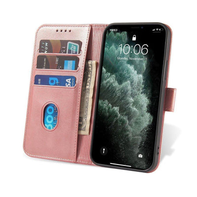 Magnet Case elegant case cover with a flap and stand function for Samsung Galaxy A03s (166.5) pink — Hurtel