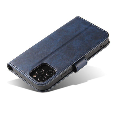 Magnet Case elegant case cover with a flap and stand function for Samsung Galaxy A73 blue — Hurtel
