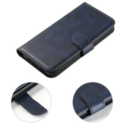 Magnet Case elegant case cover with a flap and stand function for Samsung Galaxy A73 blue — Hurtel