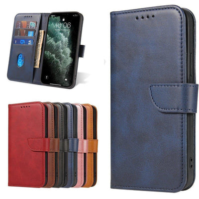 Magnet Case elegant case cover with a flap and stand function for Samsung Galaxy A73 blue — Hurtel