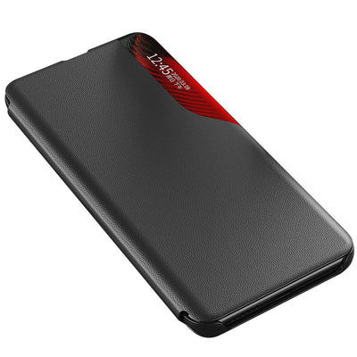 Eco Leather View Case an elegant case with a flap and stand function for Samsung Galaxy A73 red — Hurtel