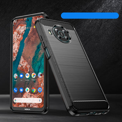 Carbon Case Flexible cover for Nokia X100 black — Hurtel