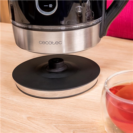 Cecotec Kettle | Thermosense 400 VisionLight | Electric | 2200 W | 1.7 L | Stainless steel | 360° rotational base | Blac