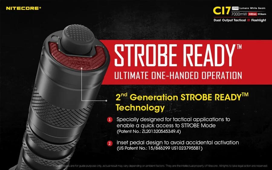 FLASHLIGHT CHAMELEON SERIES/2500 LUMENS CI7 NITECORE