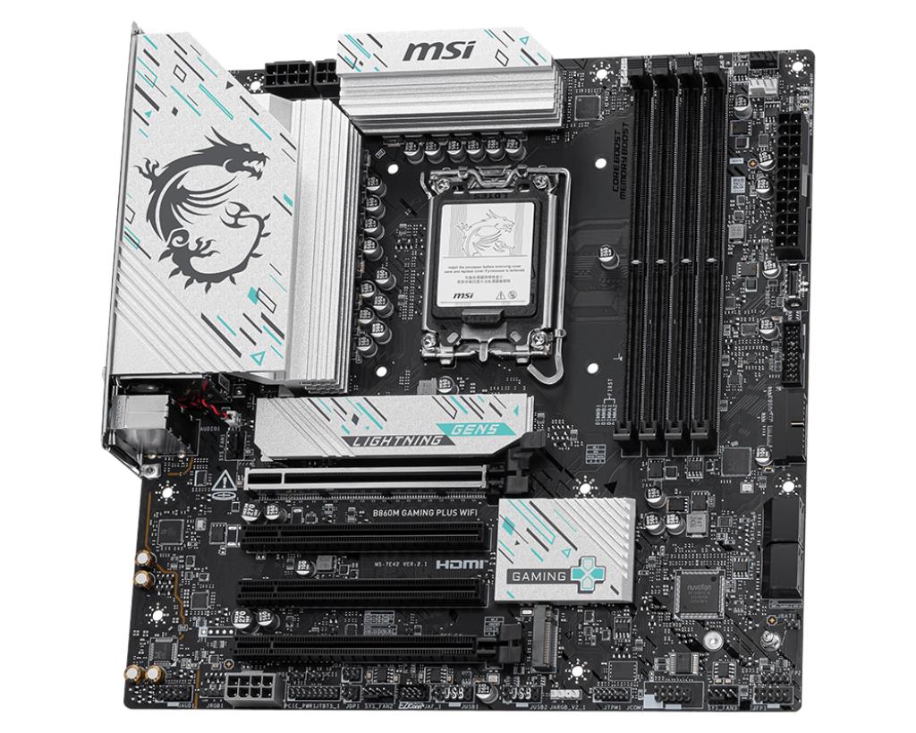 Mainboard MSI Intel B860 Express LGA1851 Micro-ATX Memory DDR5 Memory slots 4 B860MGAMINGPLUSWIFI