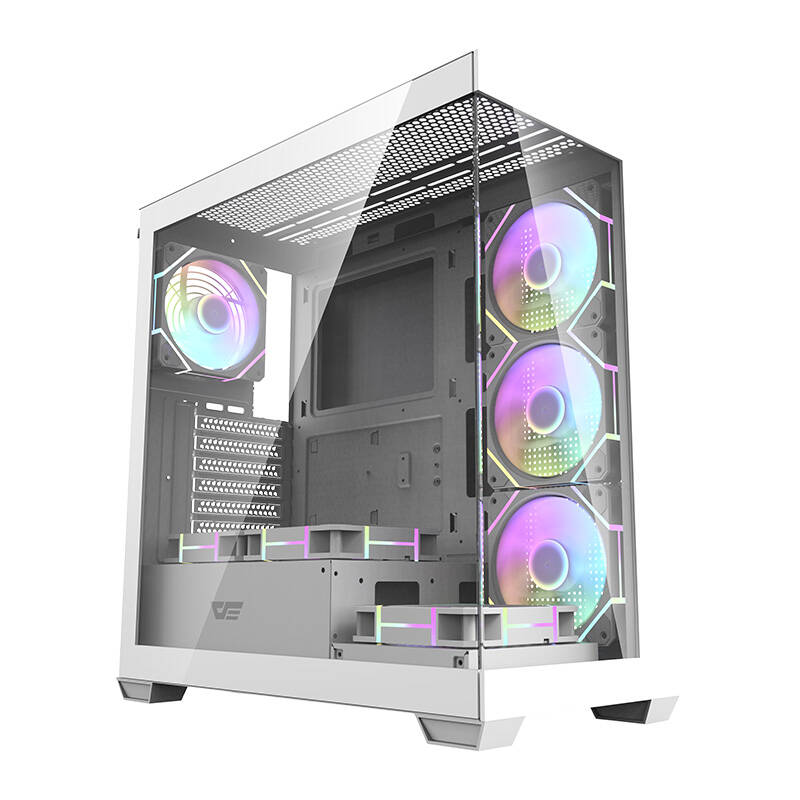 Computer case Darkflash DS900 (white) + 7 ARGB Fans - Image 1