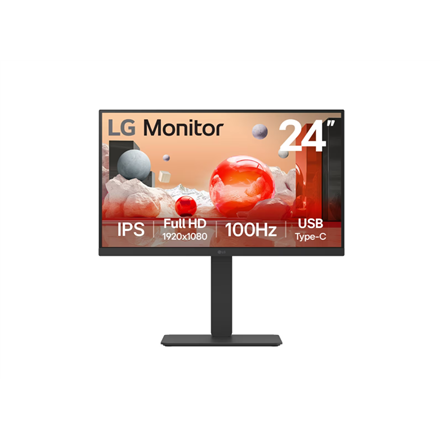 LG | 24BA750-B | 23.8 " | IPS | FHD | 16:9 | 100 Hz | 5 ms | 1920 x 1080 pixels | 200 cd/m² | HDMI ports quantity 1 | Bl
