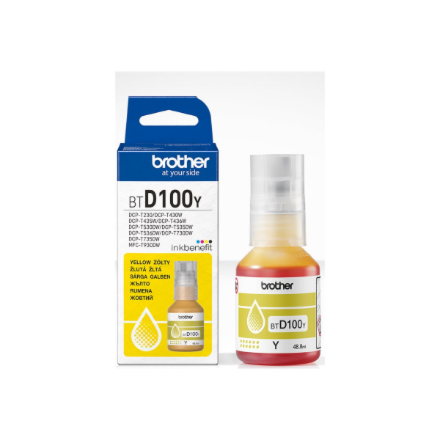 Brother BTD100Y | Ink Bottle | Yellow