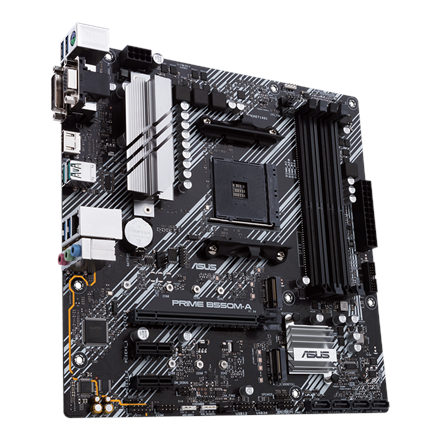 Asus | PRIME B550M-A | Processor family AMD | Processor socket AM4 | DDR4 | Memory slots 4 | Supported hard disk drive i