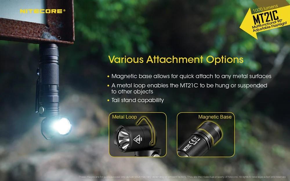 FLASHLIGHT MT SERIES/1000 LUMENS MT21C NITECORE