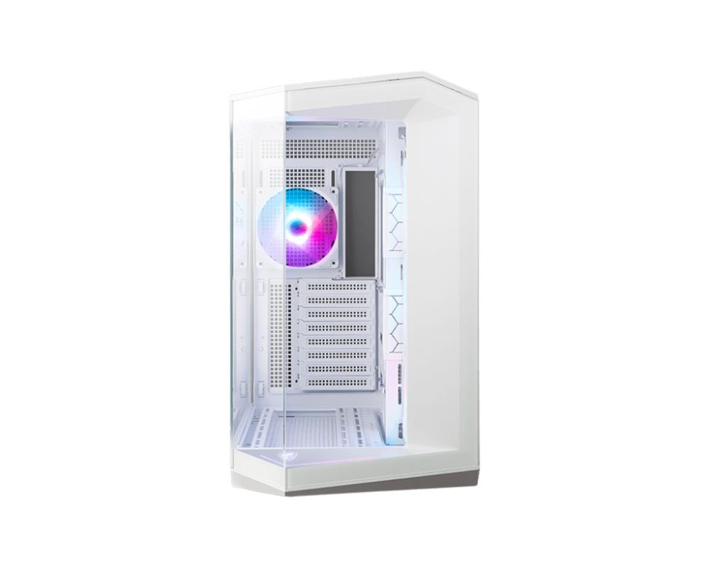 Case MSI MAG PANO 100R PZ MidiTower Case product features Transparent panel ATX MicroATX MiniITX Colour White MAGPANO100RPZWHITE