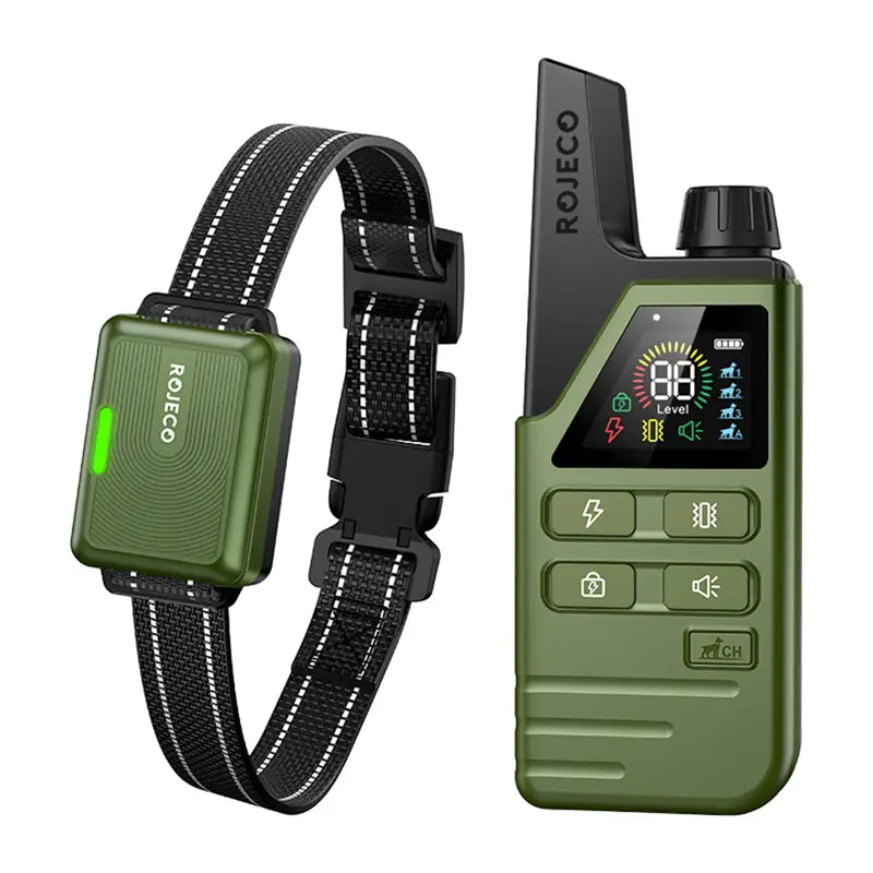 Training collar Rojeco DOG800 (green) - Image 1