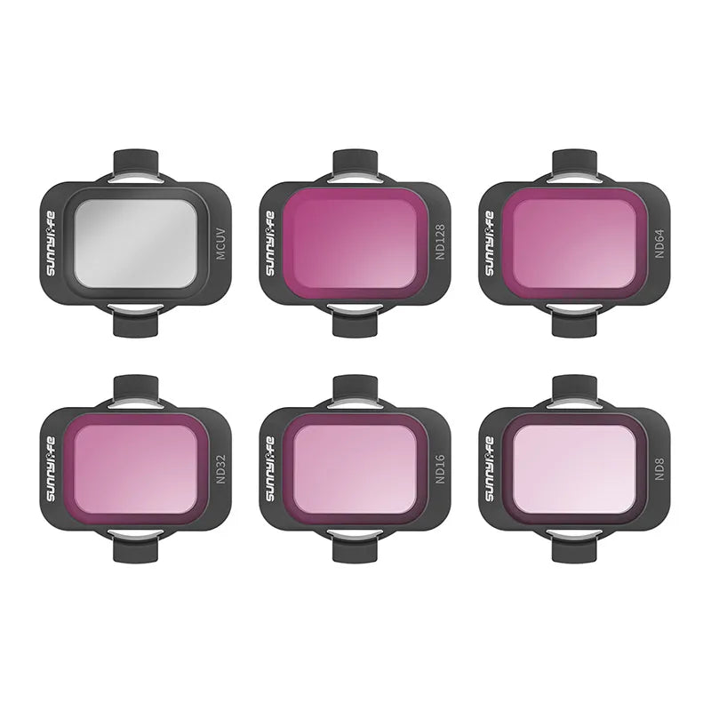 Set of 6 filters Sunnylife MCUV, ND8/16/34/64/128 for DJI Avata 2 - Image 1