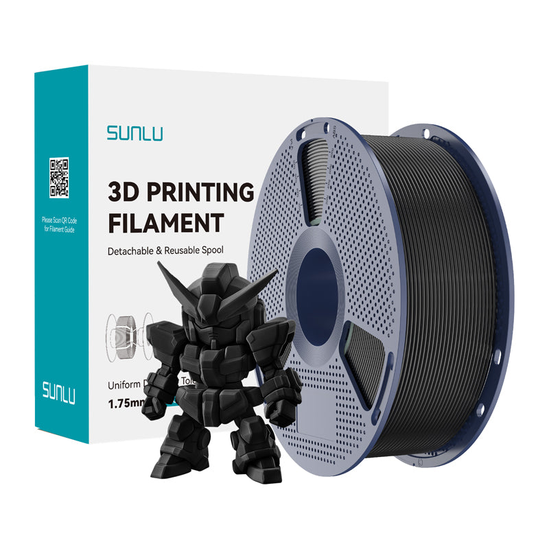 Sunlu PLA+ 2.0 Filament (Black) - Image 1