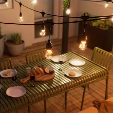 Nanoleaf Essentials Matter Smart Multicolour Outdoor String Lights Expansion 15m | 16M+