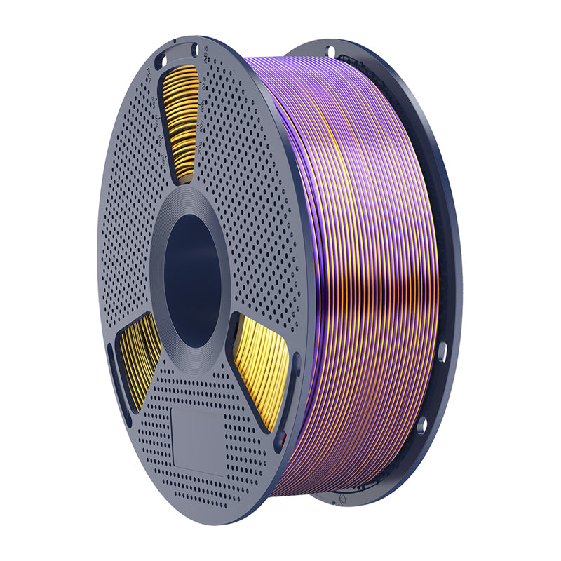 Sunlu PLA+ Silk Tri-Color Filament (Black, Gold, and Purple) - Image 4