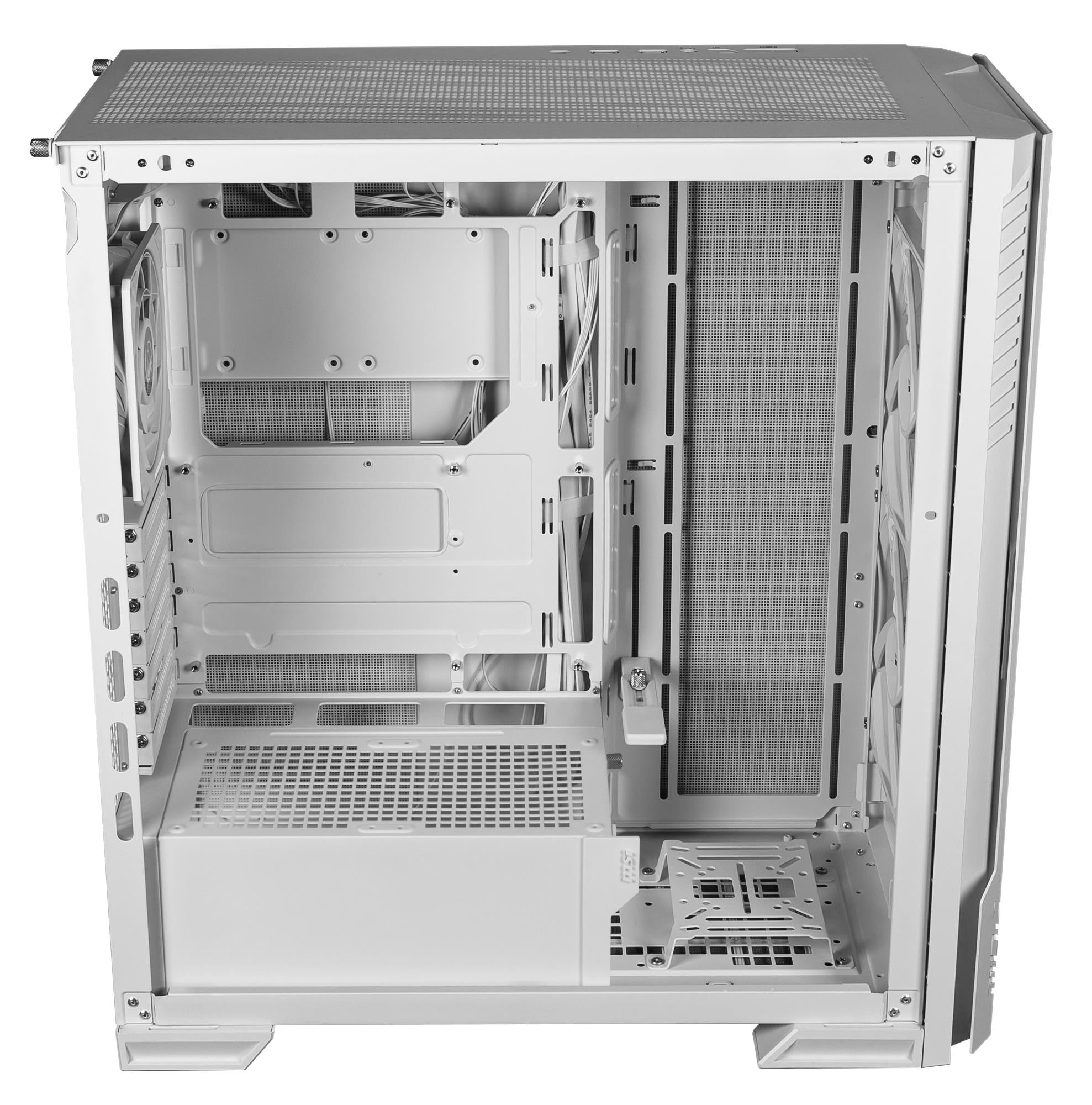Case MSI ATX/micro ATX/Mini-ITX/EATX White Midi Tower PC VELOX300RAIRFLOWPZWH