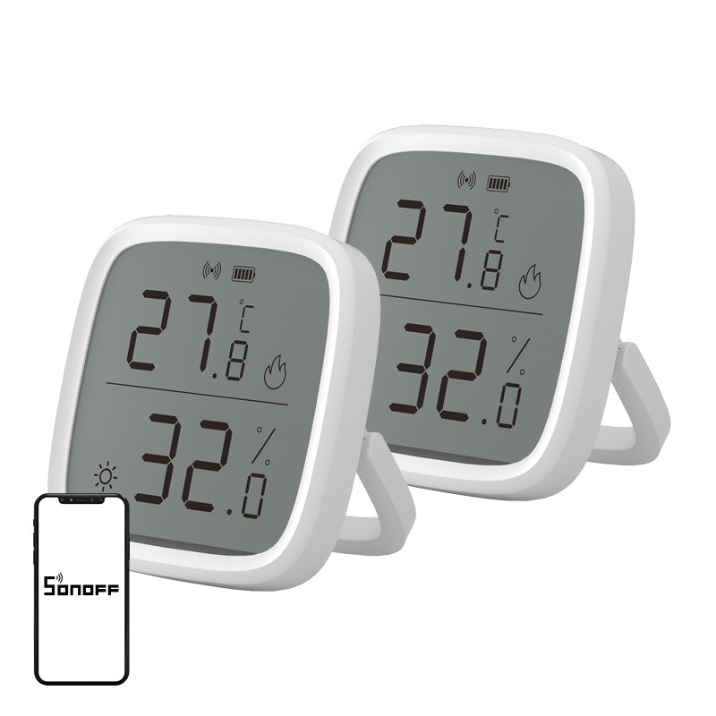 SONOFF ZigBee SNZB-02D Temperature and Humidity Sensor, 2-Pack - Image 1