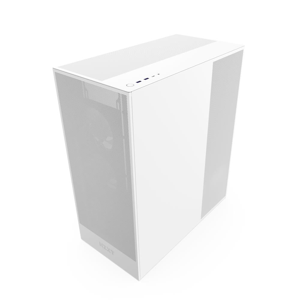 Case NZXT H7 Flow MidiTower ATX EATX MicroATX MiniITX Colour White CM-H72FW-01