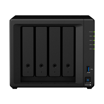 Synology | Tower NAS | DS920+ | up to 4 HDD/SSD Hot-Swap | Intel Celeron | Intel Celeron J4125 Quad Core | Processor fre