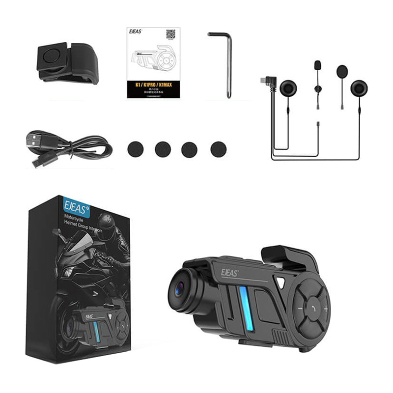 EJEAS K1Pro motorcycle intercom with recorder - Image 2