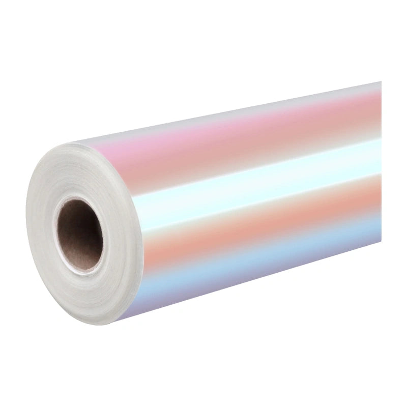 HTVRONT Holographic Self-Adhesive Film, 30.5 cm x 90 cm (Pink-Purple) - Image 1