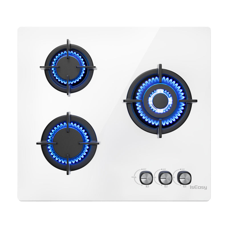 ISEASY MGBG-603 gas hob, 3 burners (white) - Image 2