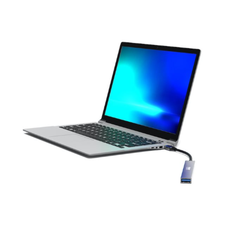 PORT CONNECT | USB-C Hub with 4 USB ports, 1X USB-C, 100W