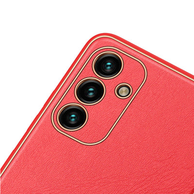Dux Ducis Yolo elegant cover made of ecological leather for Samsung Galaxy A13 5G red