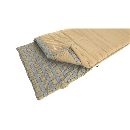 Outwell | with loose Pillow | Sleeping bag | Commodore | 225 x 85 cm | 9/5/-8 °C | 2 way open - auto lock, L-shape