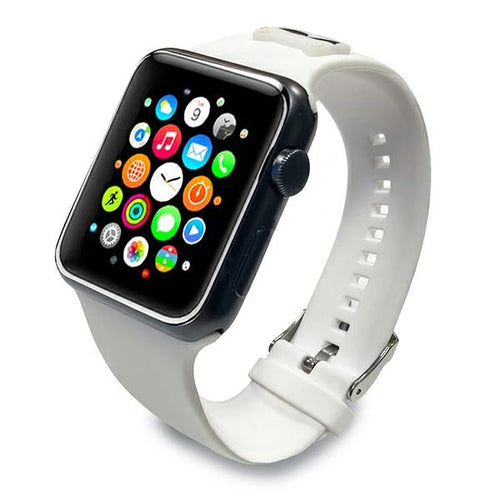 Karl Lagerfeld Silicone Choupette Heads Strap for Apple Watch 38/40/41mm - White