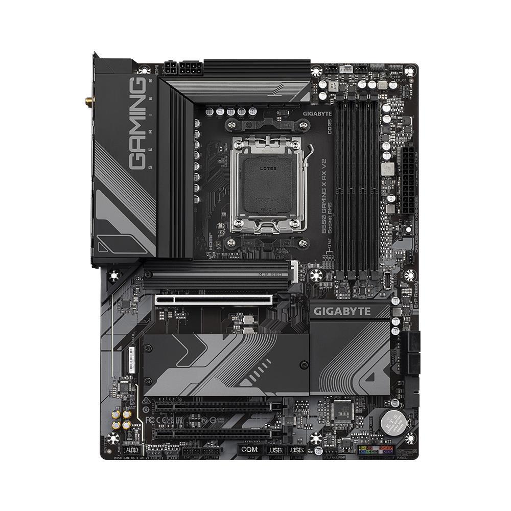 Mainboard GIGABYTE AMD B650 SAM5 ATX Memory DDR5 Memory slots 4 1xPCI-Express 16x 1xPCI-Express 3.0 1x 3xM.2 1xHDMI 1xDisplayPort 3xUSB 2.0 4xUSB 3.2 1xUSB-C 1xPS/2 1xRJ45 3xAudio port B650GAMINGXAXV21.2