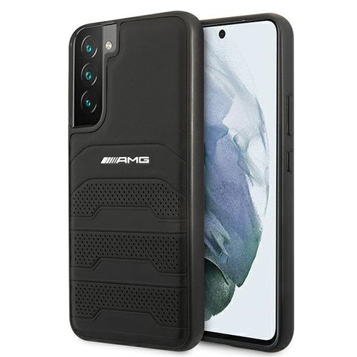 AMG Leather Debossed Lines case for Samsung Galaxy S22+ - black — Mercedes