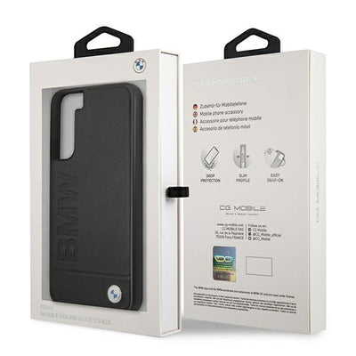 BMW Signature Logo Imprint Case for Samsung Galaxy S22+ - Black