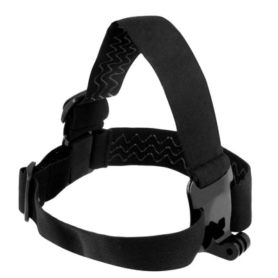 Headband for GoPro, DJI Osmo Action, EKEN, SJCam, Insta360 action cameras + long mounting screw black — Hurtel