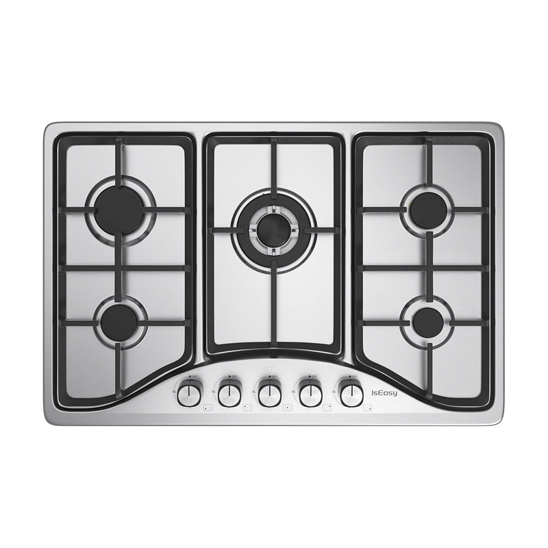 IsEasy MGBS-765 stainless steel gas cooktop - Image 1