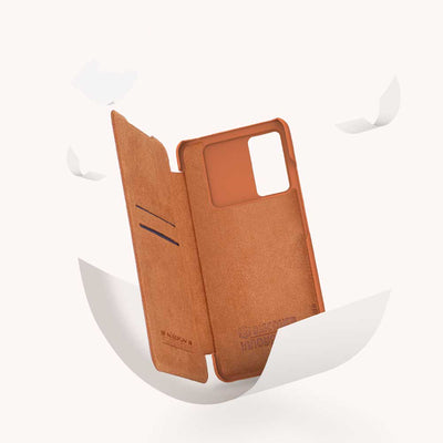 Nillkin Qin leather holster case for Samsung Galaxy A73 black