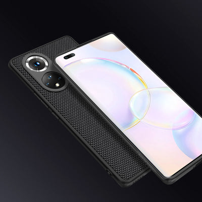 Nillkin Textured Case durable reinforced case with gel frame and nylon back for Honor 50 Pro black