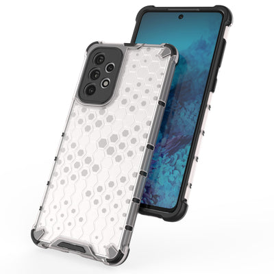 Honeycomb case armored cover with a gel frame for Samsung Galaxy A73 blue — Hurtel