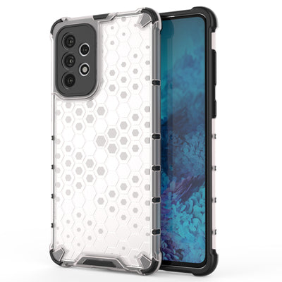 Honeycomb case armored cover with a gel frame for Samsung Galaxy A73 transparent — Hurtel