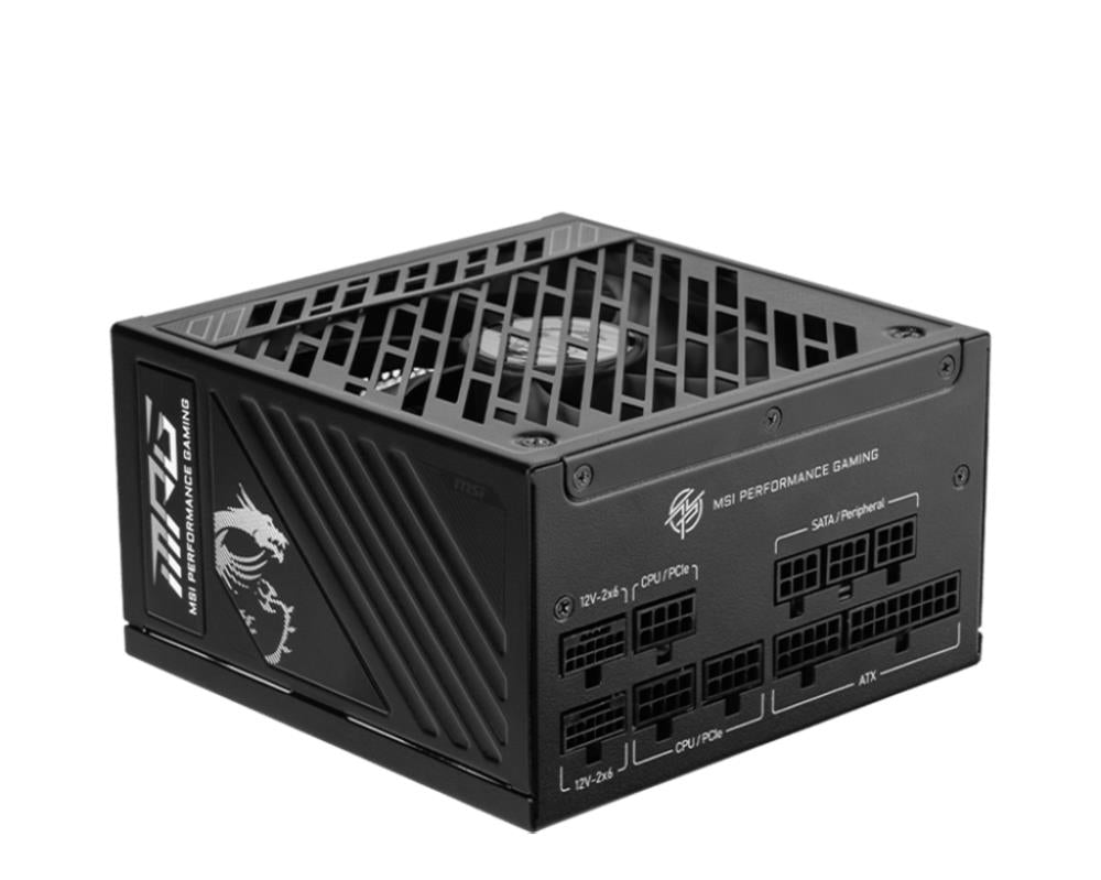 Power Supply MSI MPG A1000GS PCIE5 1000 Watts Efficiency 80 PLUS GOLD MPGA1000GSPCIE5