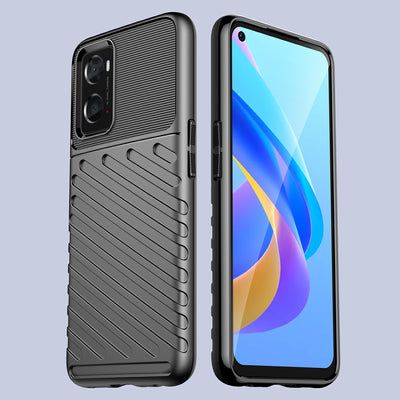 Thunder Case flexible armored cover for Oppo A76 / Oppo A36 / Realme 9i black — Hurtel