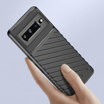 Thunder Case flexible armored cover for Google Pixel 7 Pro black — Hurtel